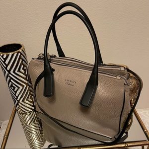 TACUCCI BAG TAN AND BLACK 
MADE IN ITALY
GENUINE LEATHER-CUIR VERITABLE